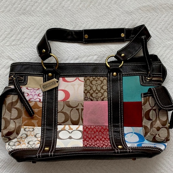 Authentic Coach MultiColour Patchwork Purse - Picture 1 of 10